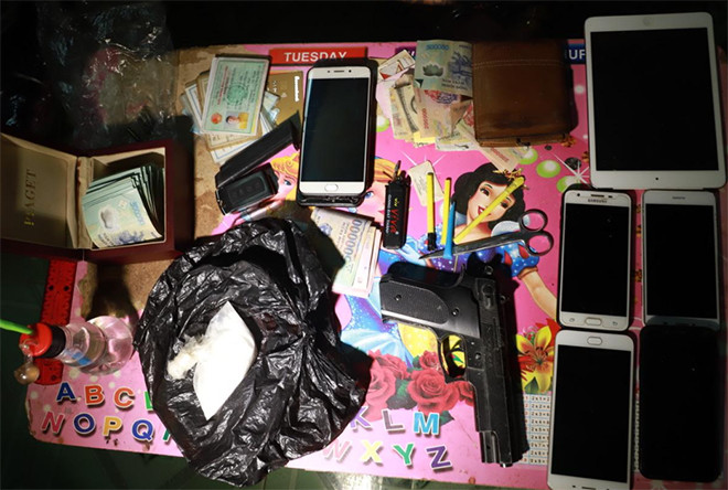 Tang vật vụ mua bán trái phép chất ma túy ngày 19/11/2020.