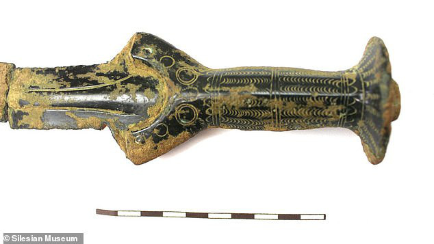 Thanh kiếm được chế tác tinh xảo được hé lộ trong bức ảnh mới công bố của bảo tàng - Ảnh: Bảo tàng Silesian Thanh kiếm được chế tác tinh xảo được hé lộ trong bức ảnh mới công bố của bảo tàng - Ảnh: Bảo tàng Silesian