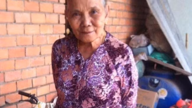 Bà Nguyễn Thị Khuôn, 79 tuổi, nghi bị bắt cóc cướp tài sản (ảnh gia đình cung cấp). Nguồn: VOV