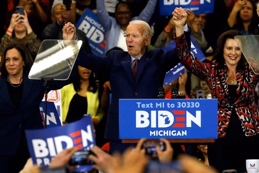  Ông Joe Biden giành chiến thắng ở bang Michigan. Ảnh: AFP