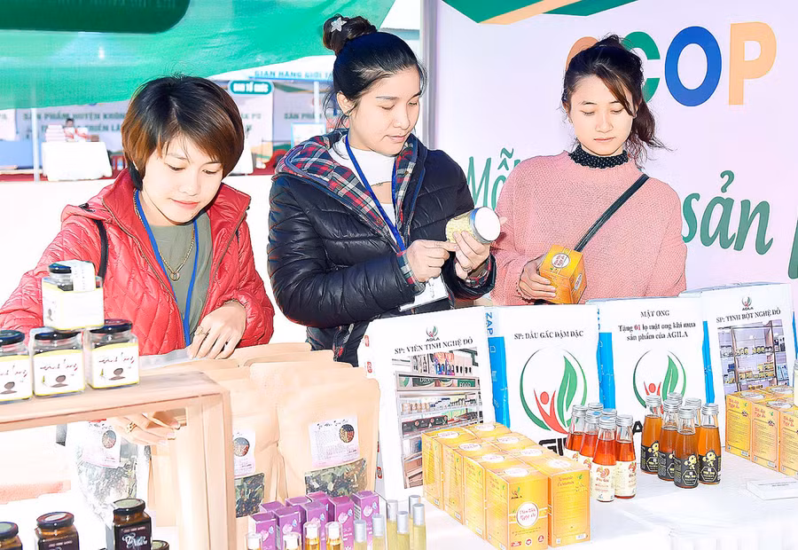 Gia Lai khuyến khích sử dụng sản phẩm OCOP làm tặng phẩm. Ảnh: Đức Thụy