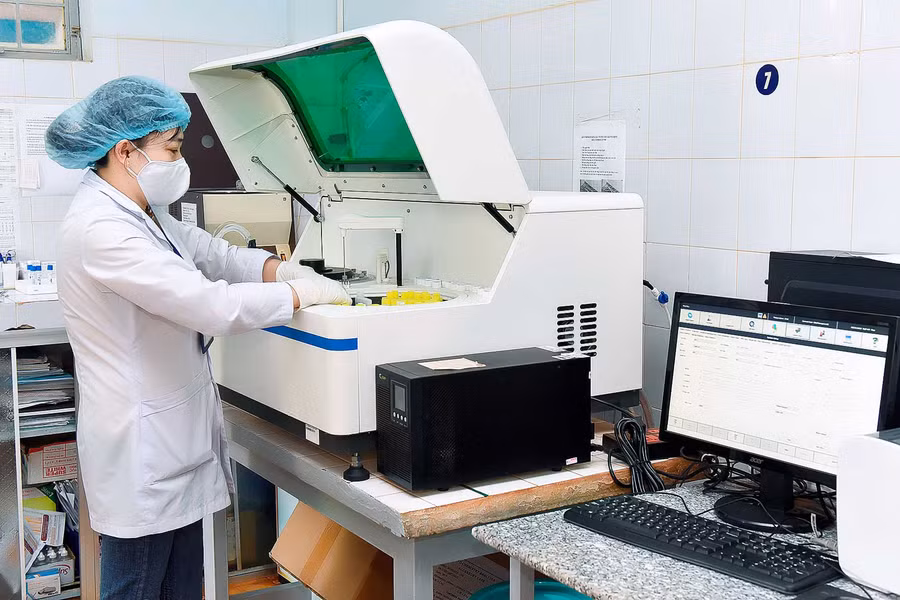 Trung tâm y tế huyện Đak đoa đượ trang bị dây chuyền máy móc hiện đại giúp bệnh nhân rút ngắn thời gian chờ đợi.