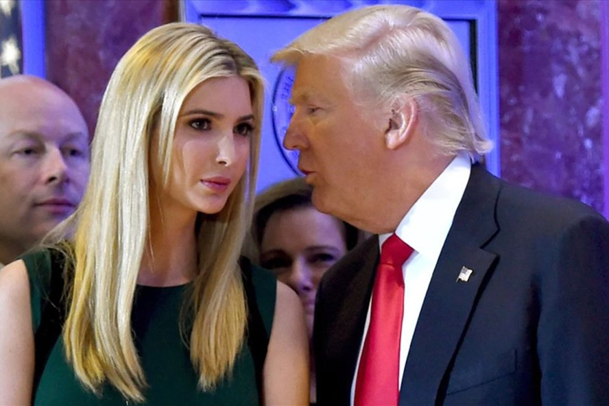 Ivanka Trump giúp cha quyên góp 35 triệu USD cho chiến dịch tái tranh cử. Ảnh: AFP