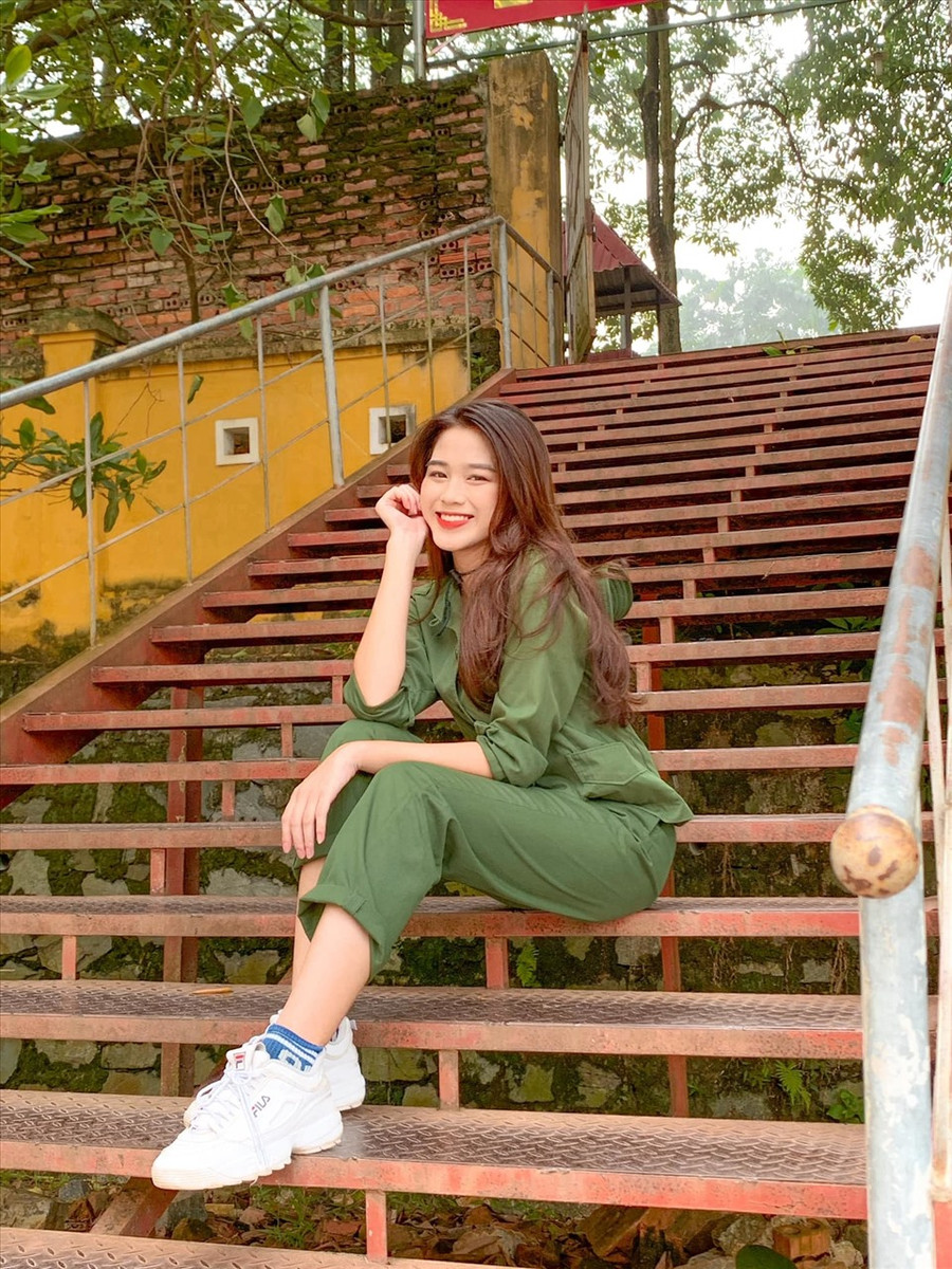 Đỗ Hà chia sẻ cô thần tượng Hoa hậu Việt Nam 2016 – Đỗ Mỹ Linh bởi vẻ đẹp nhân ái, nết na. Đây cũng là hình tượng để cô theo đuổi, học hỏi bấy lâu nay. Ảnh: NV