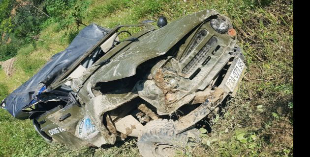 Chiếc xe U oát gặp nạn (Ảnh: Minh Hải). Chiếc xe U oát gặp nạn (Ảnh: Minh Hải).