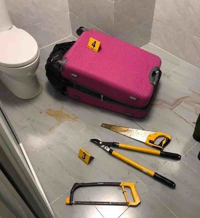 Dụng cụ nghi phạm dùng phân xác bạn đồng hương.