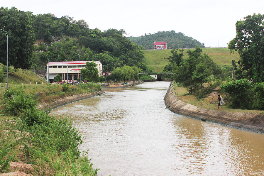 Hệ thống kênh chính của công trình thủy lợi Ayun Hạ đảm bảo dẫn nước phục vụ người dân sản xuất vụ Đông Xuân. Ảnh: Nguyễn Diệp Ảnh: Nguyễn Diệp