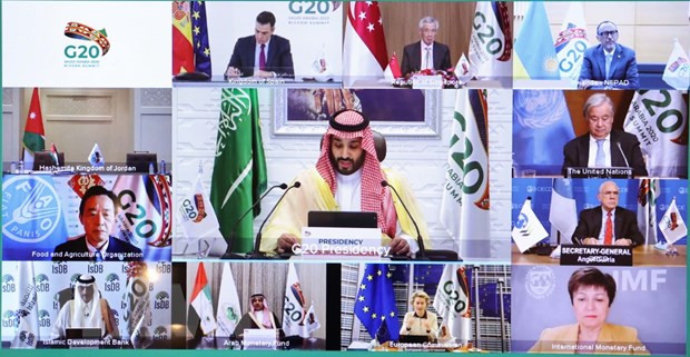  Các nhà lãnh đạo tham dự tại phiên họp. (Ảnh: Thống Nhất/TTXVN)