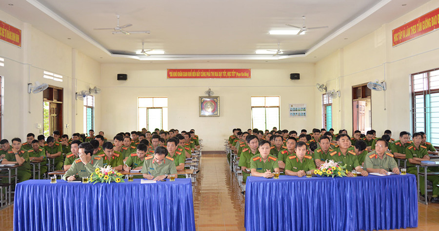 Quang cảnh lớp bồi dưỡng. Ảnh: Nguyễn Hữu