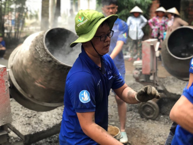 Ngoài thời gian học tập, Trường Thọ còn tích cực tham gia các hoạt động tình nguyện ẢNH: NVCC