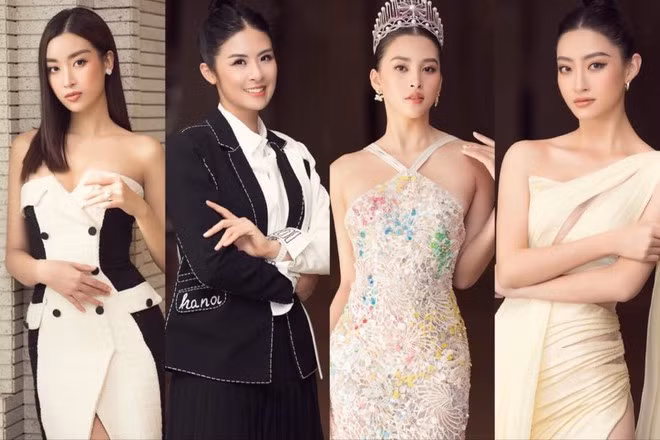 Dàn người đẹp đọ dáng trên thảm đỏ họp báo chung kết ẢNH: BTC