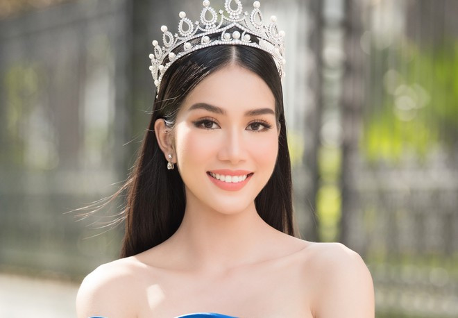 Ngoài nhan sắc xinh đẹp, Á hậu Phương Anh còn sở hữu thành tích học tập ấn tượng. ẢNH: BTC