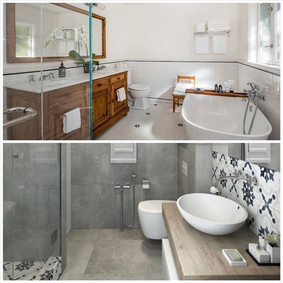 Tận dụng tốt màu sắc và ánh sáng sẽ giúp phòng tắm trông sáng và bắt mắt. Đồ họa: Phương Duy