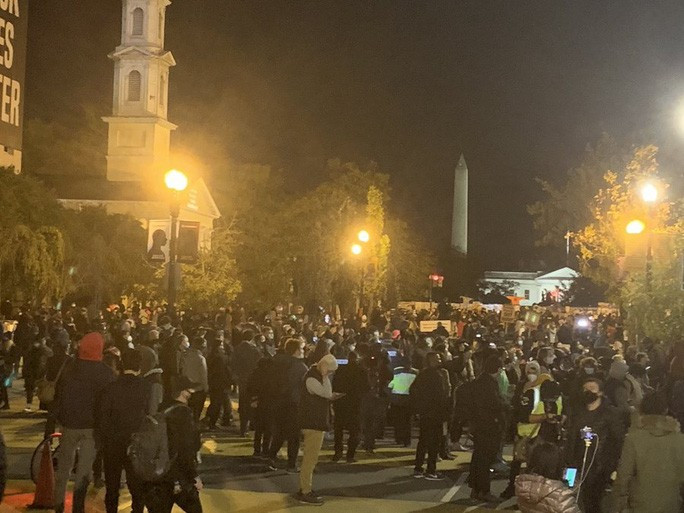 Những người biểu tình đang lên kế hoạch biểu tình trong thành phố từ Ngày bầu cử 3-11 cho đến ít nhất là cuối tuần. Ảnh: NBC