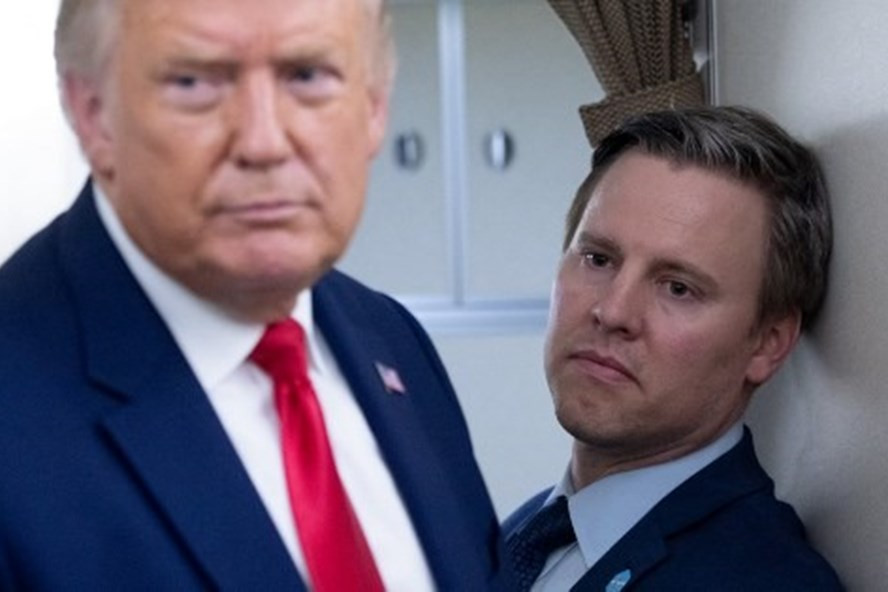  Tổng thống Mỹ Donald Trump và người quản lý chiến dịch vận động tranh cử Bill Stepien. Ảnh: AFP.