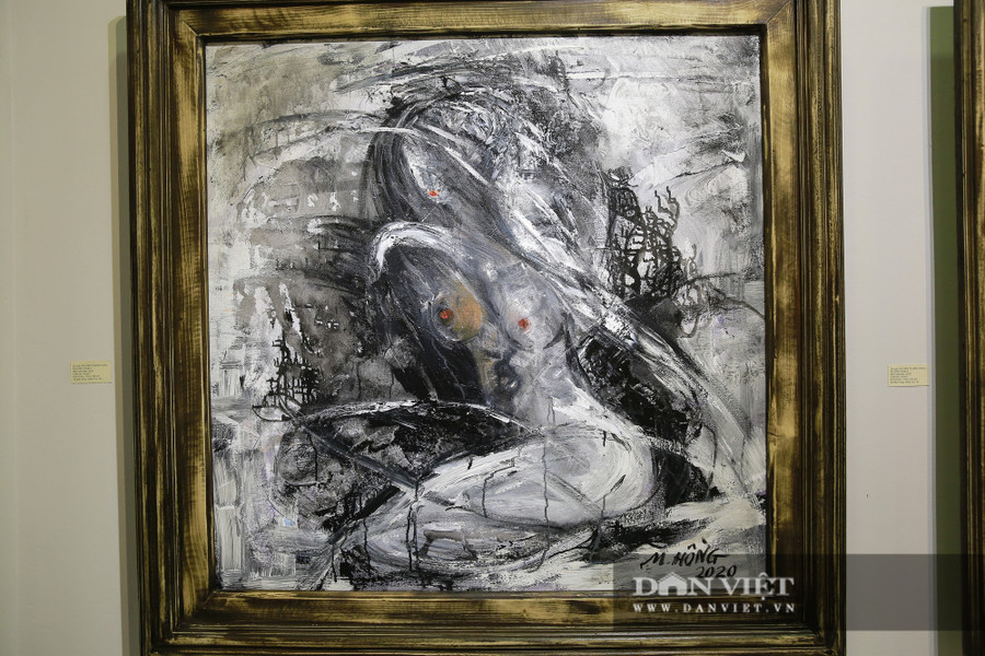 Tác phẩm "Nude 1" của họa sĩ Nguyễn Thị Minh Hồng. Tác phẩm