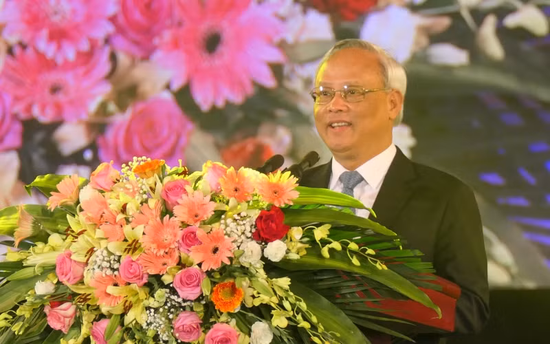 Phó Chủ tịch Quốc hội Uông Chu Lưu phát biểu tại buổi lễ. 