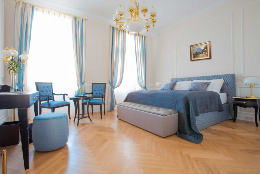 Sàn gỗ cho phòng ngủ. Ảnh: Pxhere