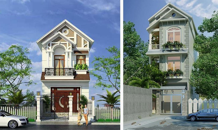 Bố cục kiến trúc hài hòa được thể hiện ở những chi tiết như hệ trụ cột – tường, màu sắc, thiết kế cửa cho đến những điểm nhấn nhằm tạo nên sự cân đối, giá trị thẩm mỹ, sắc nét cho căn nhà. Đồ họa: Phương Duy