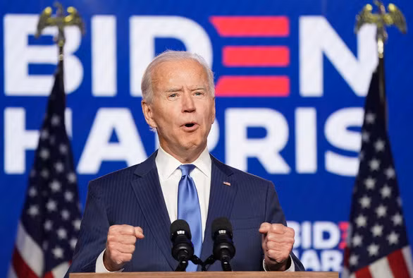 Các hãng tin đồng loạt xướng tên ông Joe Biden đắc cử tổng thống Mỹ - Ảnh: REUTERS Các hãng tin đồng loạt xướng tên ông Joe Biden đắc cử tổng thống Mỹ - Ảnh: REUTERS