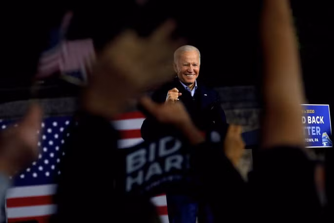Các cuộc thăm dò cho thấy ông Joe Biden đang có lợi thế trong cuộc đua vào Nhà Trắng 2020. Ảnh: Reuters