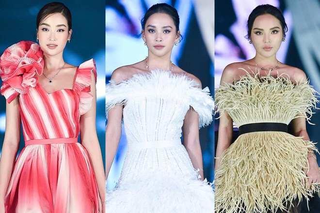 Dàn người đẹp thể hiện kỹ năng trình diễn trên sân khấu Người đẹp thời trang ẢNH: BTC