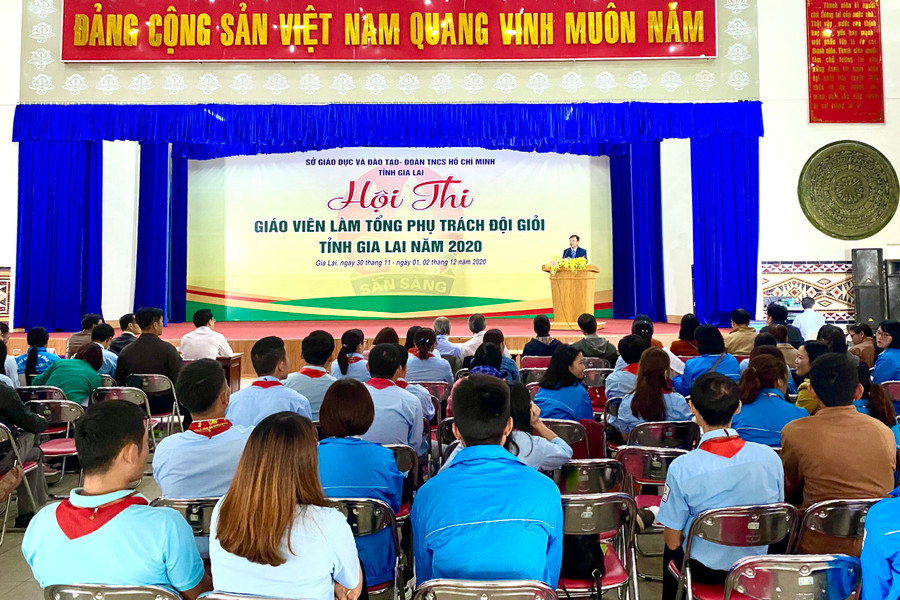 Quang cảnh lễ khai mạc hội thi. Ảnh: Hồng Thi Quang cảnh lễ khai mạc hội thi. Ảnh: Hồng Thi