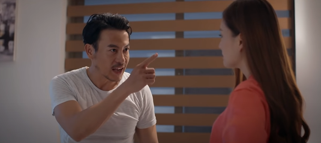 Còn trong Trói buộc yêu thương, lần đầu tiên Lan Phương diễn cặp với Trương Thanh Long ẢNH: CHỤP MÀN HÌNH