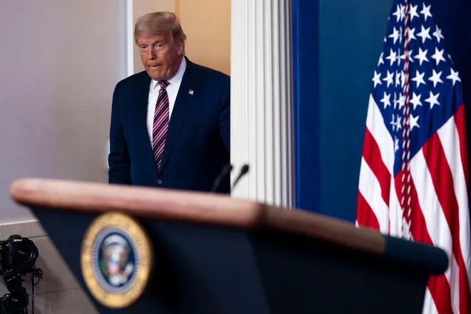 Ông Trump tuyên bố thúc đẩy cuộc chiến pháp lý tại một số bang mà ê kíp của ông cho rằng kết quả kiểm phiếu không chính xác như Pennsylvania, Nevada, Georgia và Arizona. Ảnh: New York Times Ông Trump tuyên bố thúc đẩy cuộc chiến pháp lý tại một số bang mà ê kíp của ông cho rằng kết quả kiểm phiếu không chính xác như Pennsylvania, Nevada, Georgia và Arizona. Ảnh: New York Times