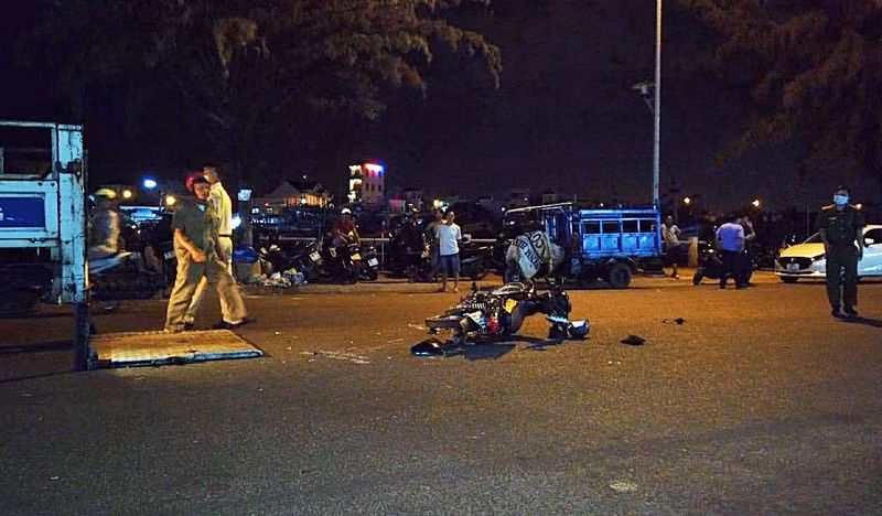 Hiện trường vụ tai nạn. Ảnh: DT