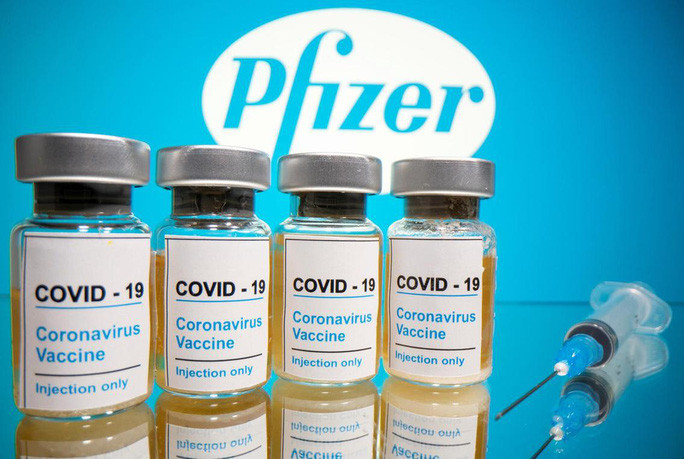 Vắc-xin của Pfizer có thể giúp hơn 90% số người không bị nhiễm virus SARS-CoV-2. Ảnh: Reuters