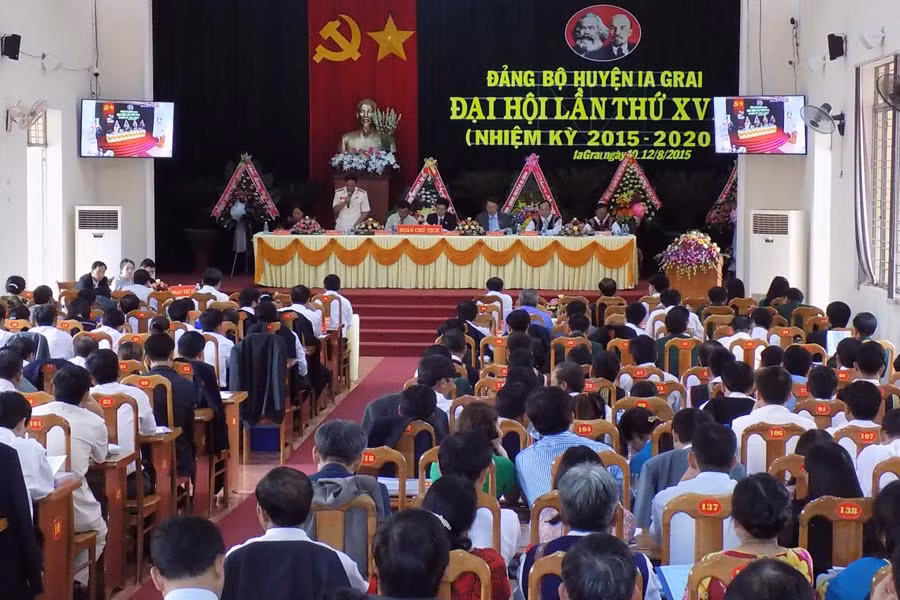  Đại hội đại biểu Đảng bộ huyện Ia Grai. Ảnh: Thanh Nhật