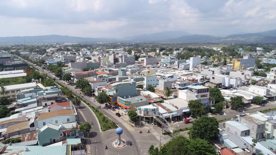 Một góc thị xã Ayun Pa. Ảnh: Trần Đức