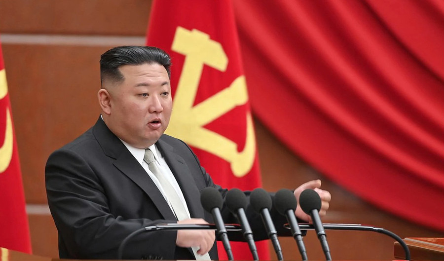 Nhà lãnh đạo Kim Jong-un trong phiên họp toàn thể Ban chấp hành Trung ương Đảng Lao động Triều Tiên. Ảnh: AFP/KCNA Nhà lãnh đạo Kim Jong-un trong phiên họp toàn thể Ban chấp hành Trung ương Đảng Lao động Triều Tiên. Ảnh: AFP/KCNA