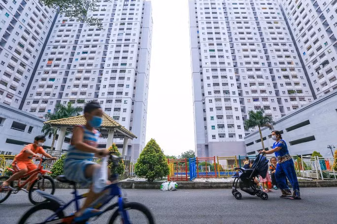 Dự án nhà ở xã hội HQC Plaza (huyện Bình Chánh, TP HCM) Ảnh: Hoàng Triều