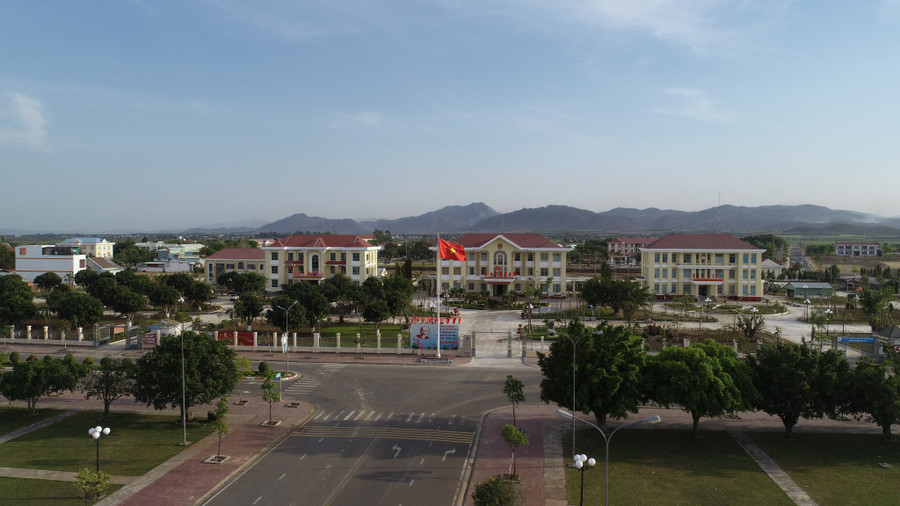 Toàn cảnh trung tâm hành chính huyện Phú Thiện. Ảnh: Lê Anh