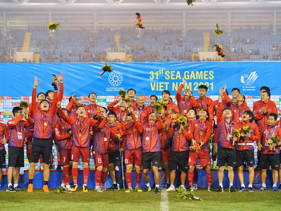 U.23 Việt Nam sẽ bảo vệ tấm HCV tại SEA Games 32. Ảnh: Độc Lập