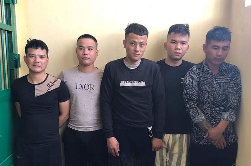 Các đối tượng cho vay lãi nặng. Ảnh: Công an thị xã An Khê Những đối tượng cho vay lãi nặng. Ảnh: Công an thị xã An Khê