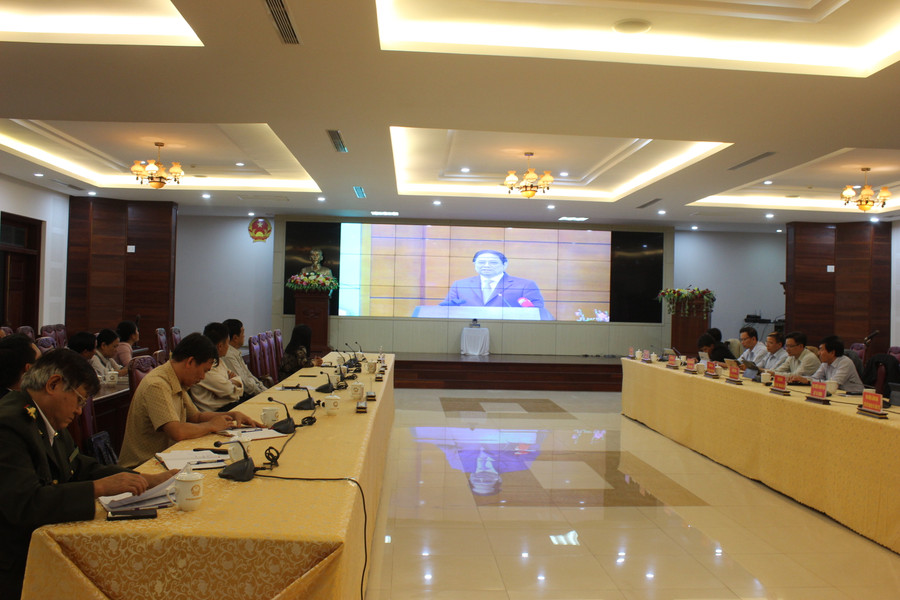 Thủ tướng Chính phủ Phạm Minh Chính phát biểu chỉ đạo hội nghị. Ảnh: Nguyễn Diệp