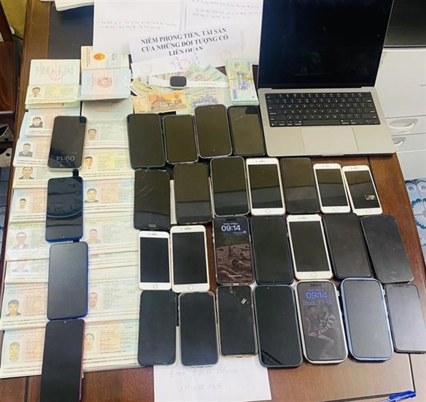 Tang vật vụ án. (Ảnh: TTXVN phát)