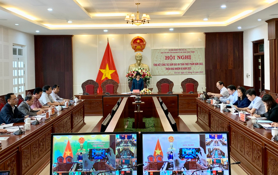 Quang cảnh hội nghị tại điểm cầu UBND tỉnh. Ảnh: Như Nguyện Quang cảnh hội nghị, Ảnh: Như Nguyện