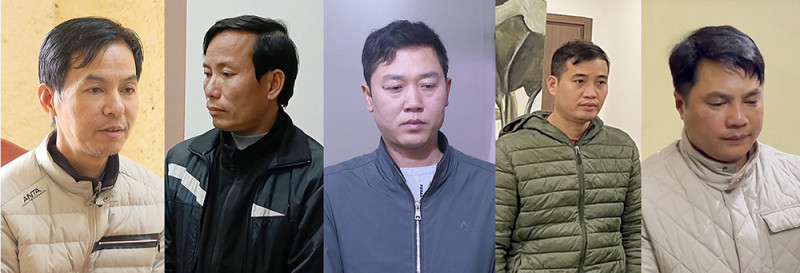 5 đối tượng bị bắt giữ. 5 đối tượng bị bắt giữ.