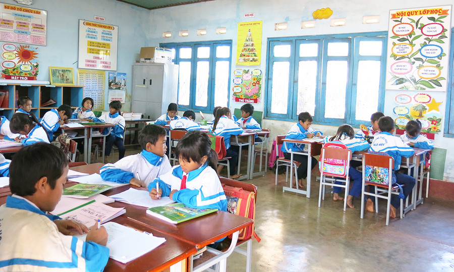 Ngành Giáo dục Gia Lai nỗ lực nâng cao chất lượng giáo dục trẻ em vùng dân tộc thiểu số. Ảnh: Hà Duy Ngành Giáo dục Gia Lai nỗ lực nâng cao chất lượng giáo dục trẻ em vùng dân tộc thiểu số. Ảnh: Hà Duy