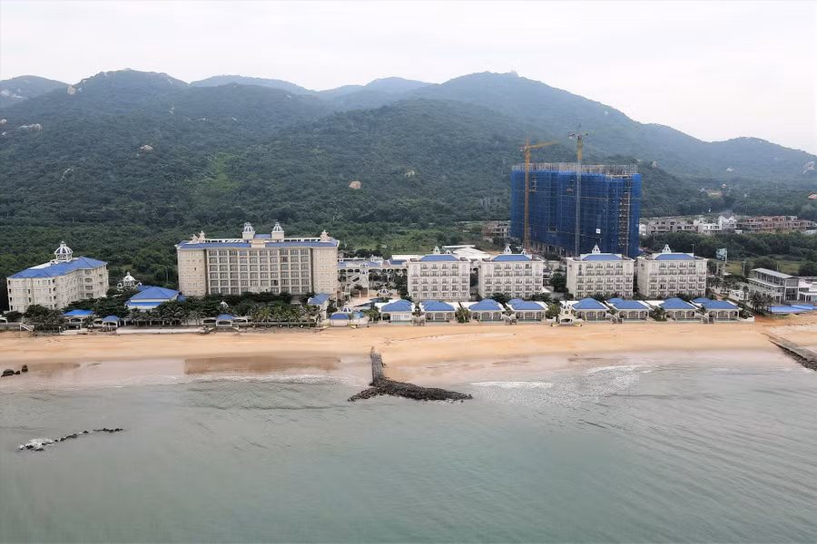 Có hơn 400 phòng, nhưng lượng khách đặt phòng tại Lan Rừng Resort còn khá thấp vào dịp Tết. Ảnh: Thành An