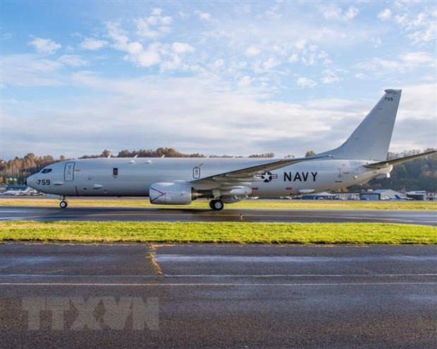 Máy bay do thám P-8A Poseidon của Mỹ. (Ảnh: AFP/TTXVN) Máy bay do thám P-8A Poseidon của Mỹ. (Ảnh: AFP/TTXVN)