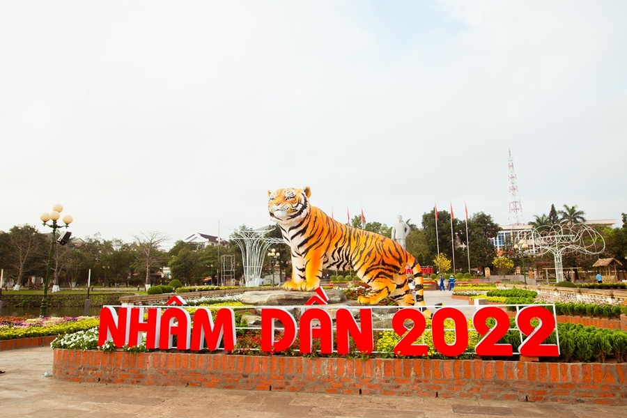  Chú hổ từng được nghệ nhân Đinh Văn Tâm chế tác năm ngoái. Ảnh: Thanh Lộc