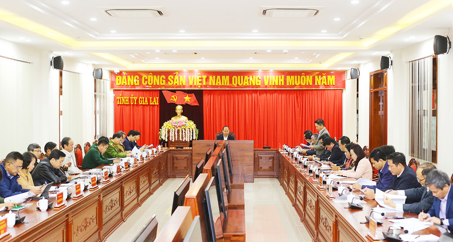 Ảnh minh họa: ĐĂNG VŨ  Quang cảnh hội nghị tổng kết công tác nội chính năm 2022, triển khai nhiệm vụ năm 2023. Ảnh: Đăng Vũ