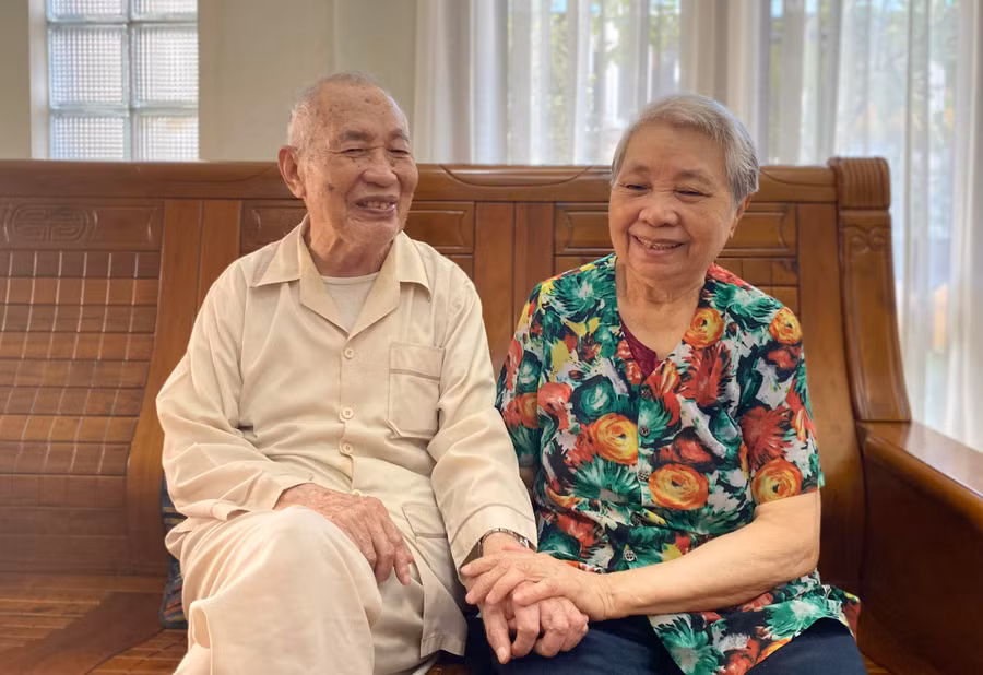 Vợ chồng ông bà Ngô Thành-Trần Thị Mỹ. Ảnh: Nhật Hào