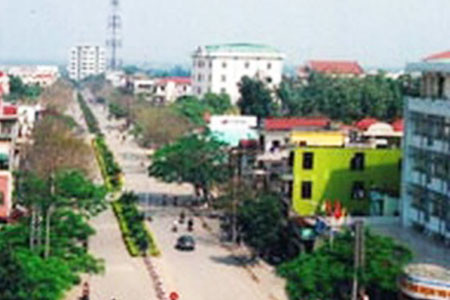 Một góc của thành phố Đông Hà. 