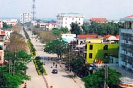 Một góc của thành phố Đông Hà. 